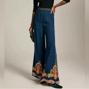 Farm Rio High-Rise Wide-Leg Pants